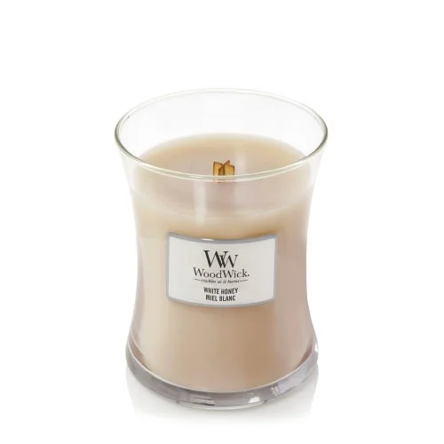 White Honey świeca zapachowa z drewnianym knotem 275 g