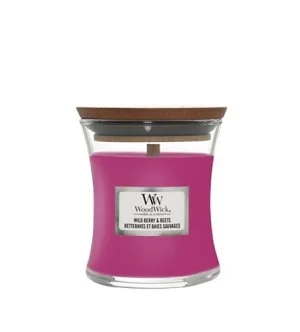 WoodWick Wild Berry & Beets świeca zapachowa z drewnianym knotem 85 g