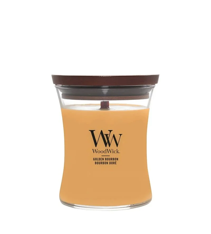 Golden Bourbon świeca zapachowa z drewnianym knotem 275 g