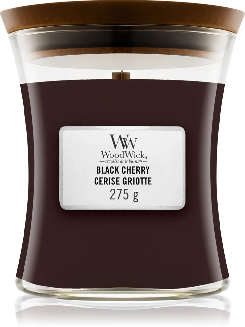 Black Cherry świeca zapachowa z drewnianym knotem 275 g