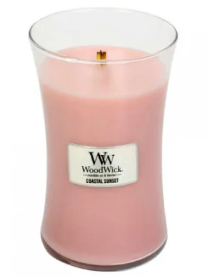 WoodWick Coastal Sunset świeca zapachowa z drewnianym knotem 609,5 g