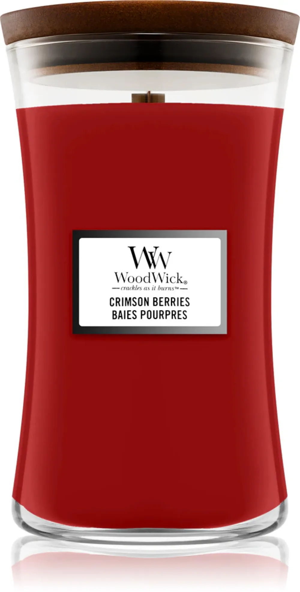 Crimson Berries świeca zapachowa z drewnianym knotem 275 g