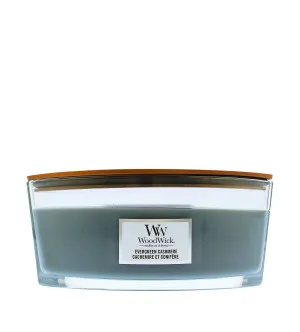 WoodWick Evergreen Cashmere świeca zapachowa z drewnianym knotem 453,6 g