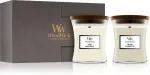Zestaw prezentowy WoodWick Fireside, Linen WoodWick Fireside, Linen dárková sada