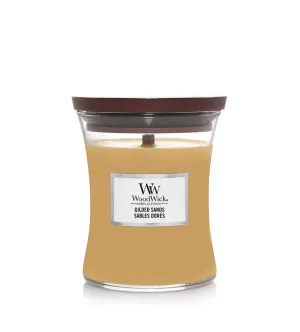 Woodwick Gilded Sands świeca zapachowa z drewnianym knotem 275 g