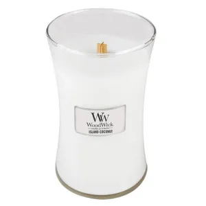 WoodWick Island Coconut świeca zapachowa z drewnianym knotem 609,5 g