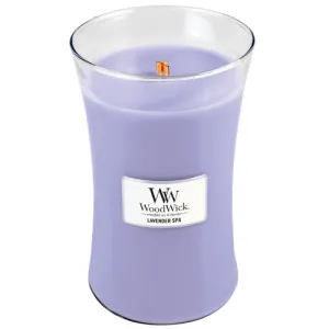 WoodWick Lavender Spa pachnąca świeca z drewnianym knotem 609,5 g