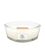WoodWick Linen świeca zapachowa z drewnianym knotem 453,6 g