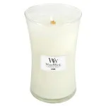 WoodWick Linen świeca zapachowa z drewnianym knotem 609,5 g