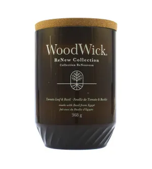 WoodWick ReNew Tomato Leaf & Basil świeca duża 368 g