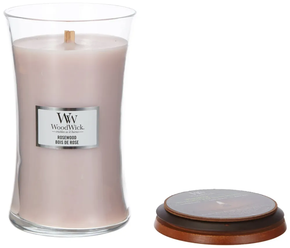 Rosewood świeca zapachowa z drewnianym knotem 275 g