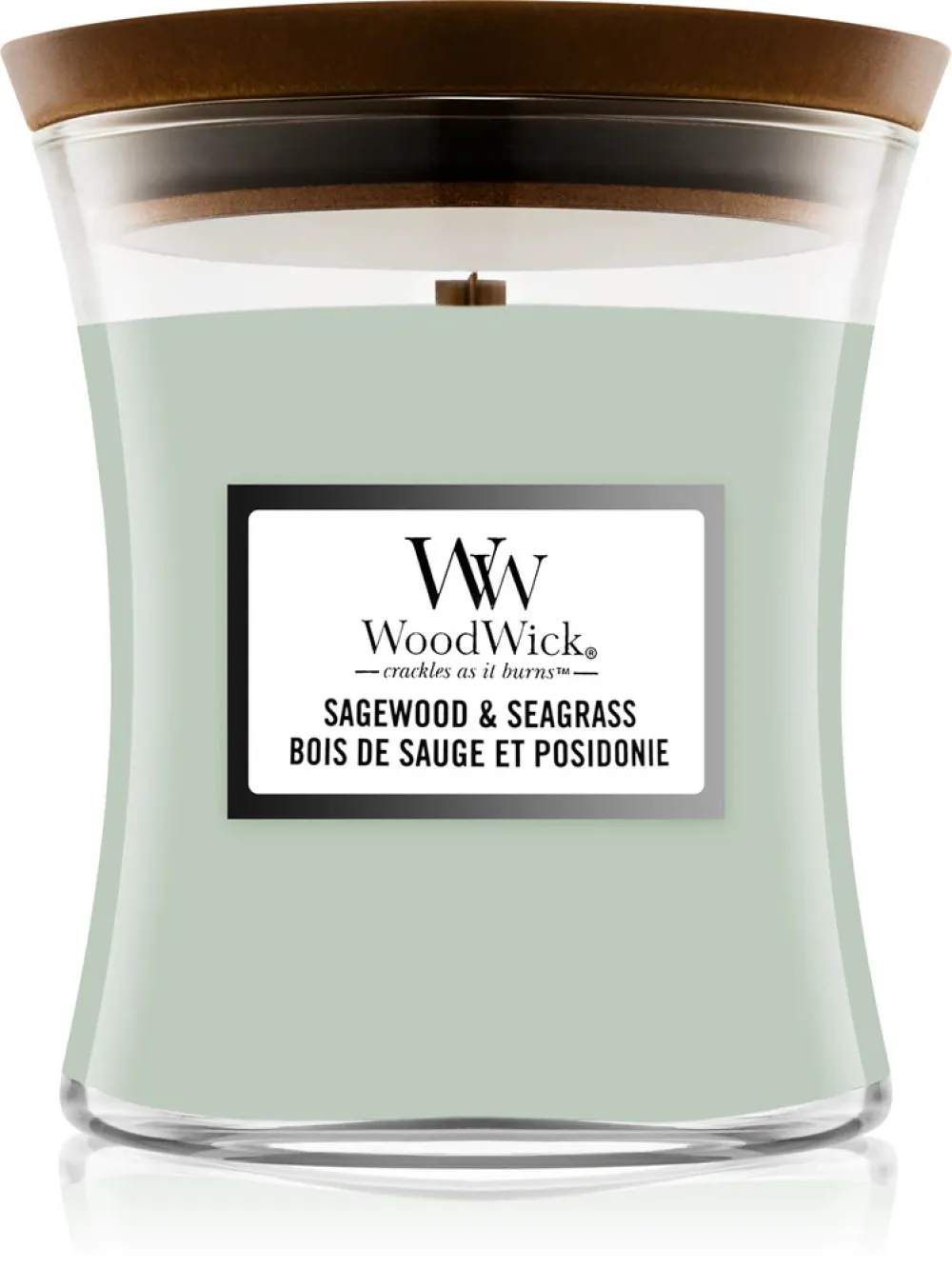 Sagewood & Seagrass świeca zapachowa z drewnianym knotem 275 g