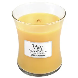 WoodWick Seaside Mimosa świeca zapachowa z drewnianym knotem 275 g