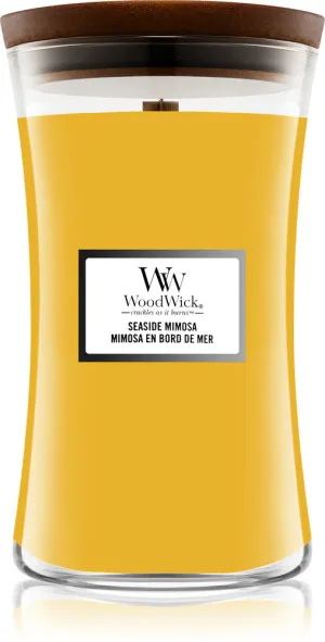 WoodWick Seaside Mimosa świeca zapachowa z drewnianym knotem 609,5 g
