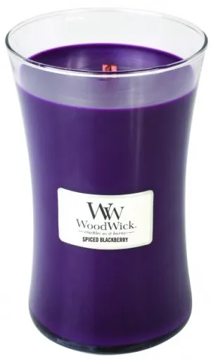 WoodWick Spiced Blackberry pachnąca świeca z drewnianym knotem 609,5 g