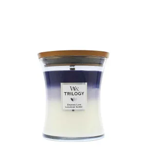 WoodWick Trilogy Evening Luxe świeca zapachowa z drewnianym knotem 275 g