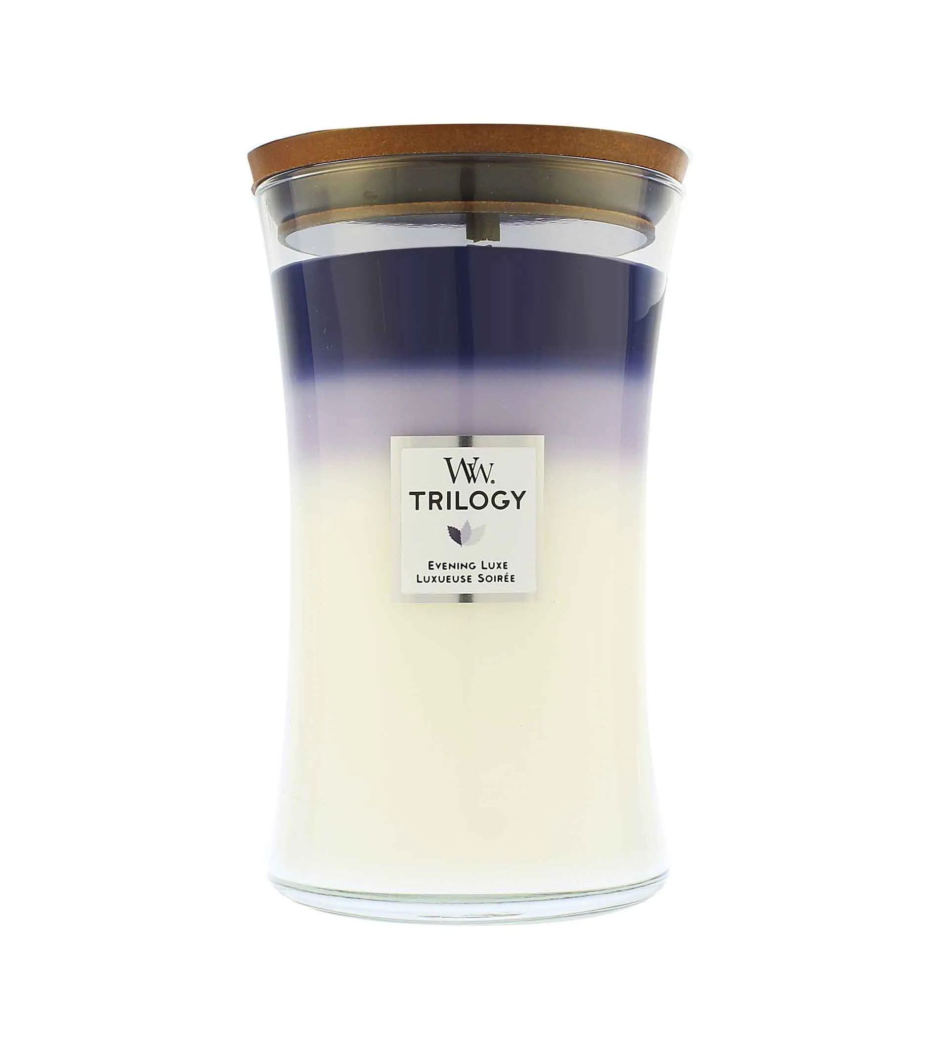 WoodWick Trilogy Evening Luxe świeca zapachowa z drewnianym knotem 609 g