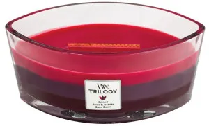 WoodWick Trilogy Sun Ripened Berries świeca zapachowa z drewnianym knotem 453,6 g