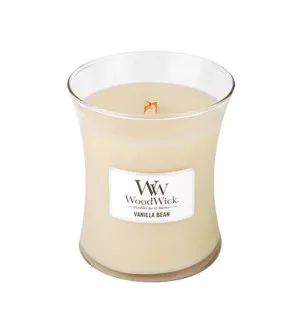 Świeca zapachowa WoodWick Vanilla Bean z drewnianym knotem 275 g