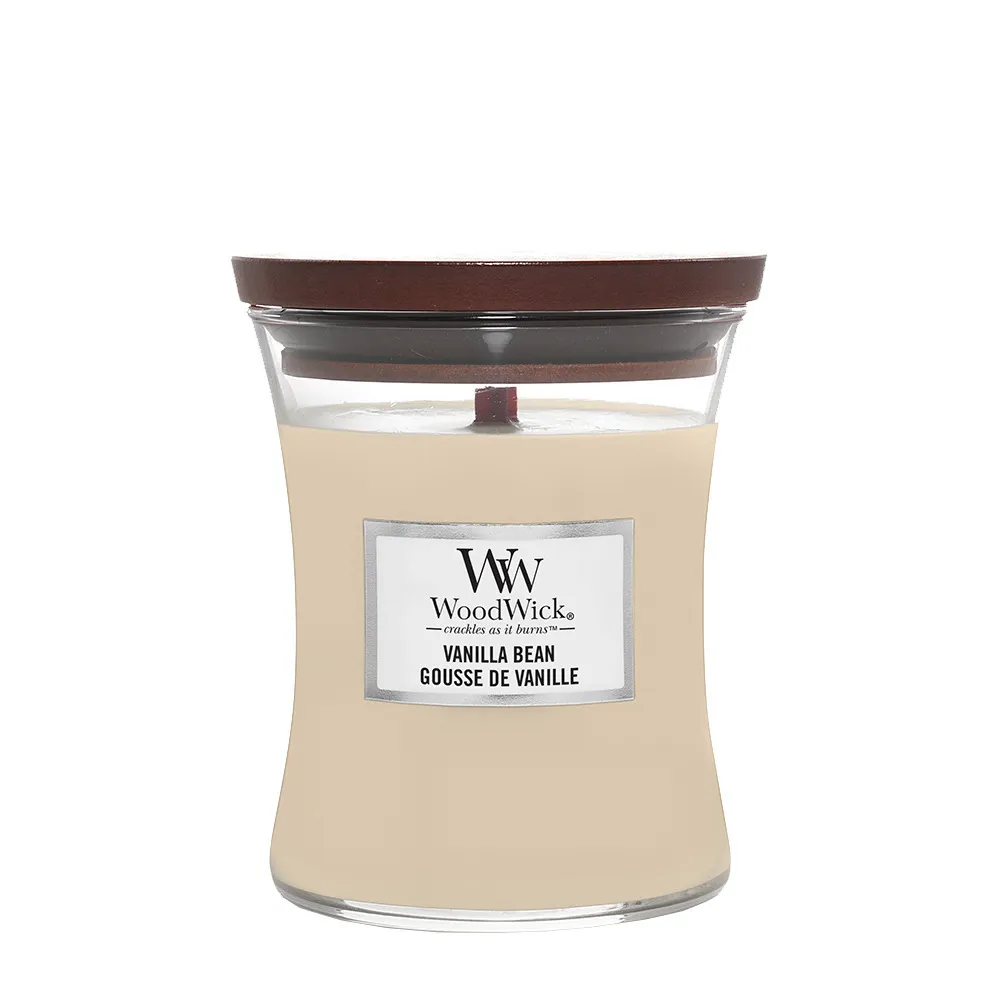 Świeca zapachowa WoodWick Vanilla Bean z drewnianym knotem 275 g