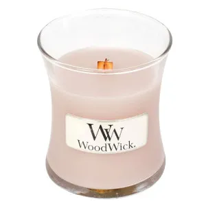 WoodWick Vanilla & Sea Salt świeca zapachowa z drewnianym knotem dla kobiet