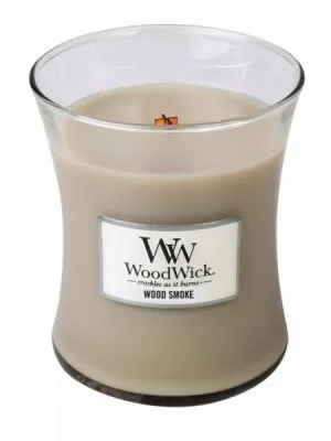WoodWick Wood Smoke pachnąca świeca z drewnianym knotem 275 g