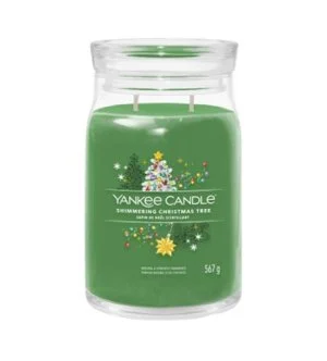 Yankee Candle Shimmering Christmas Tree świeca zapachowa duża 567 g