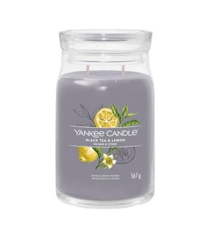 Yankee Candle Black Tea & Lemon świeca zapachowa duża 567 g