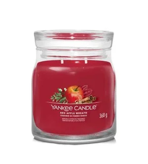 Yankee Candle Red Apple Wreath świeca zapachowa średnia 368 g
