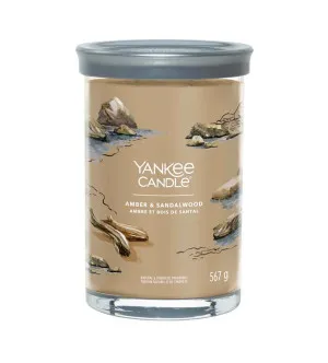 Yankee Candle Amber & Sandalwood signature tumbler duży 567g