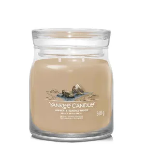 Yankee Candle Amber & Sandalwood świeca signature średnia 368 g