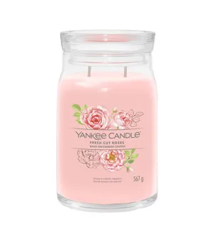 Yankee Candle Fresh Cut Roses signature duża świeca 567 g