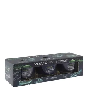 Yankee Candle Lakefront Lodge świeca votywna w szkle 3 x 37 g