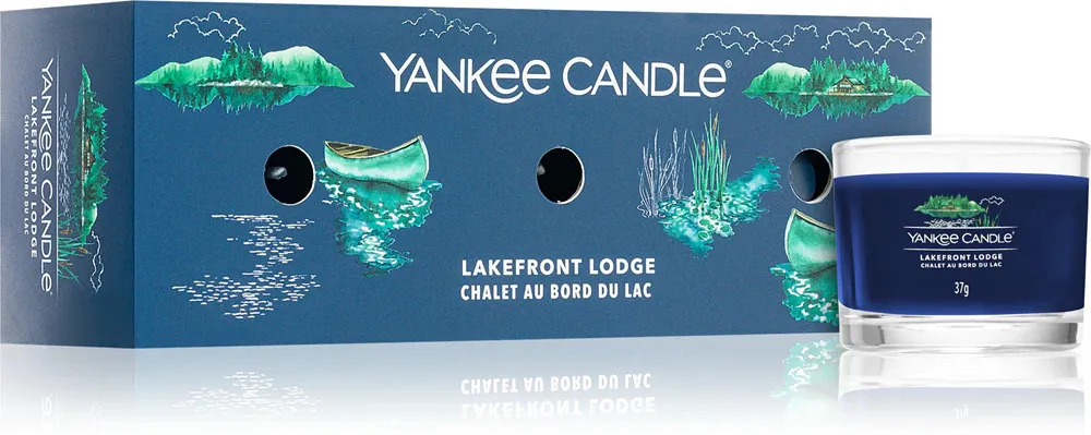 Lakefront Lodge świeca votywna w szkle 3 x 37 g 3x37 g