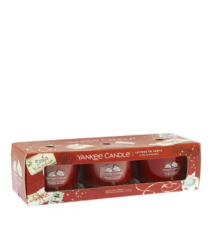 Yankee Candle Letters To Santa świeczka w szkle 3 x 37 g