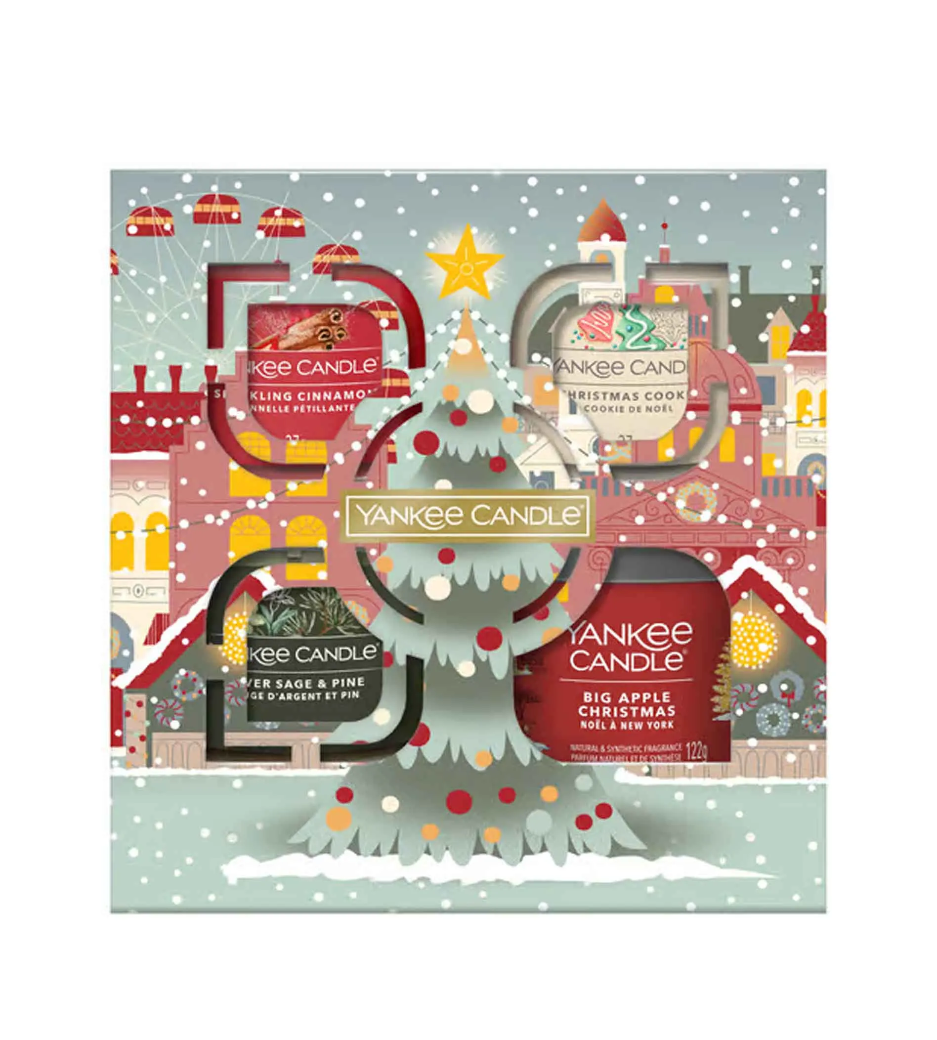 Passport to the Holidays zestaw upominkowy tumbler mały 122 g + świeczka wotywna 3x37 g Tumbler malý 122 g + votivní svíčka 3×37 g