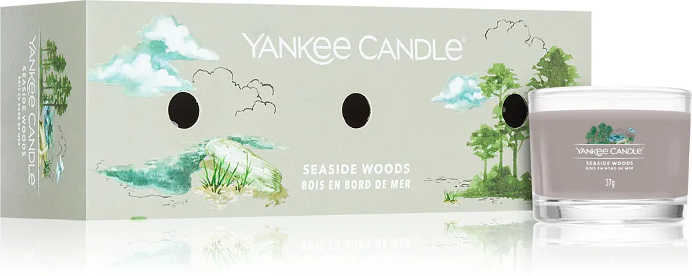 Seaside Woods świeca votivna w szkle 3 x 37 g 3x37 g