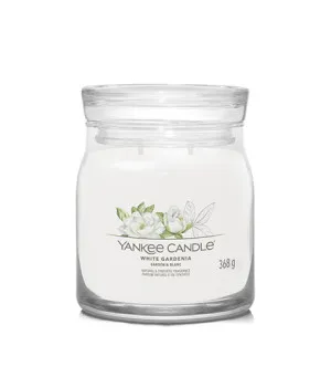Yankee Candle Signature White Gardenia świeca zapachowa średnia 368 g