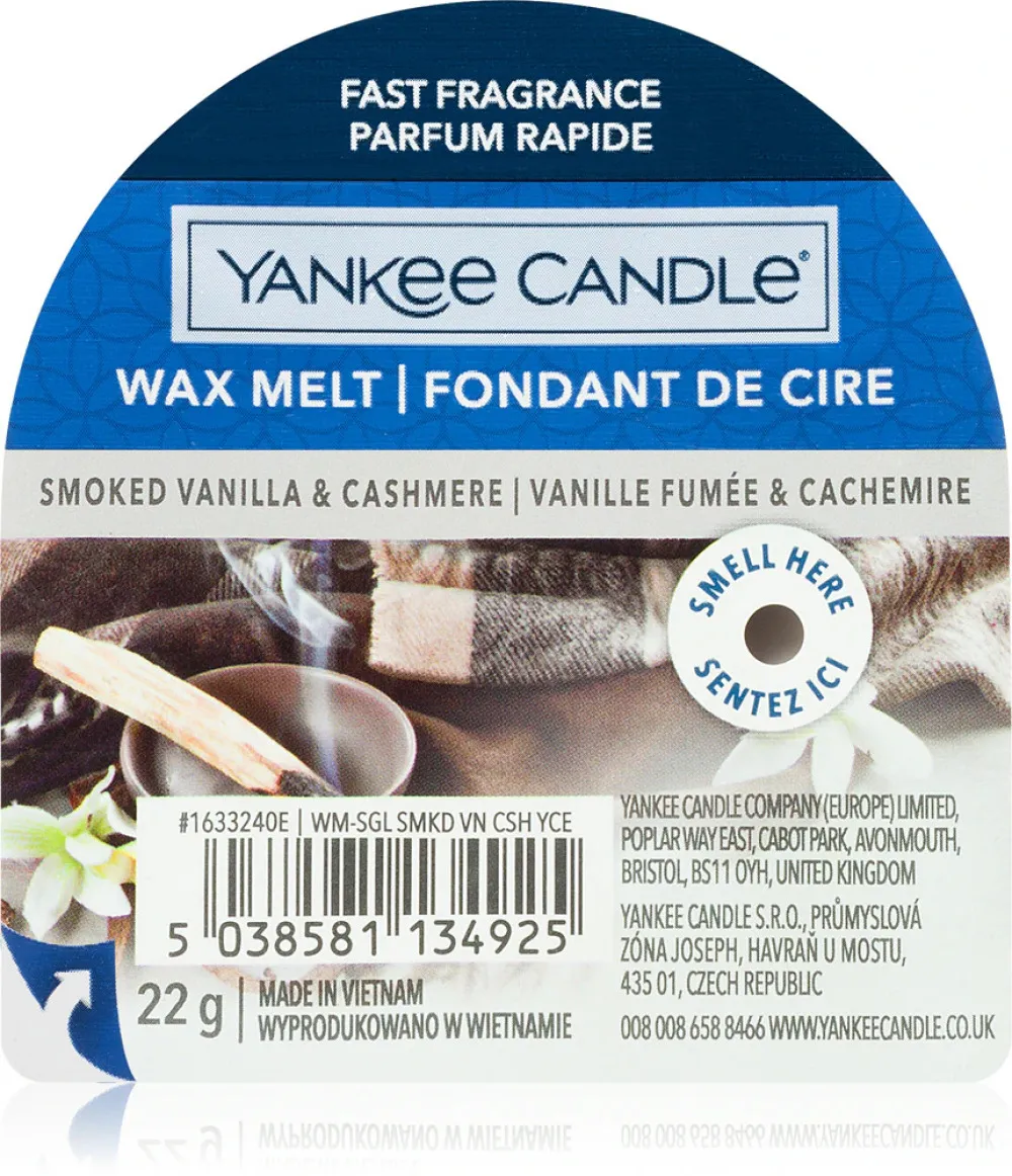 Smoked Vanilla & Cashmere wosk zapachowy 22 g