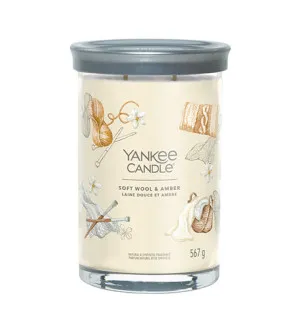 Yankee Candle Soft Wool & Amber signature tumbler duży 567 g