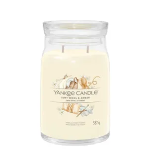 Yankee Candle Soft Wool & Amber signature świeca duża 567 g