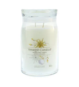Yankee Candle Twinkling Lights signature duża świeca 567 g