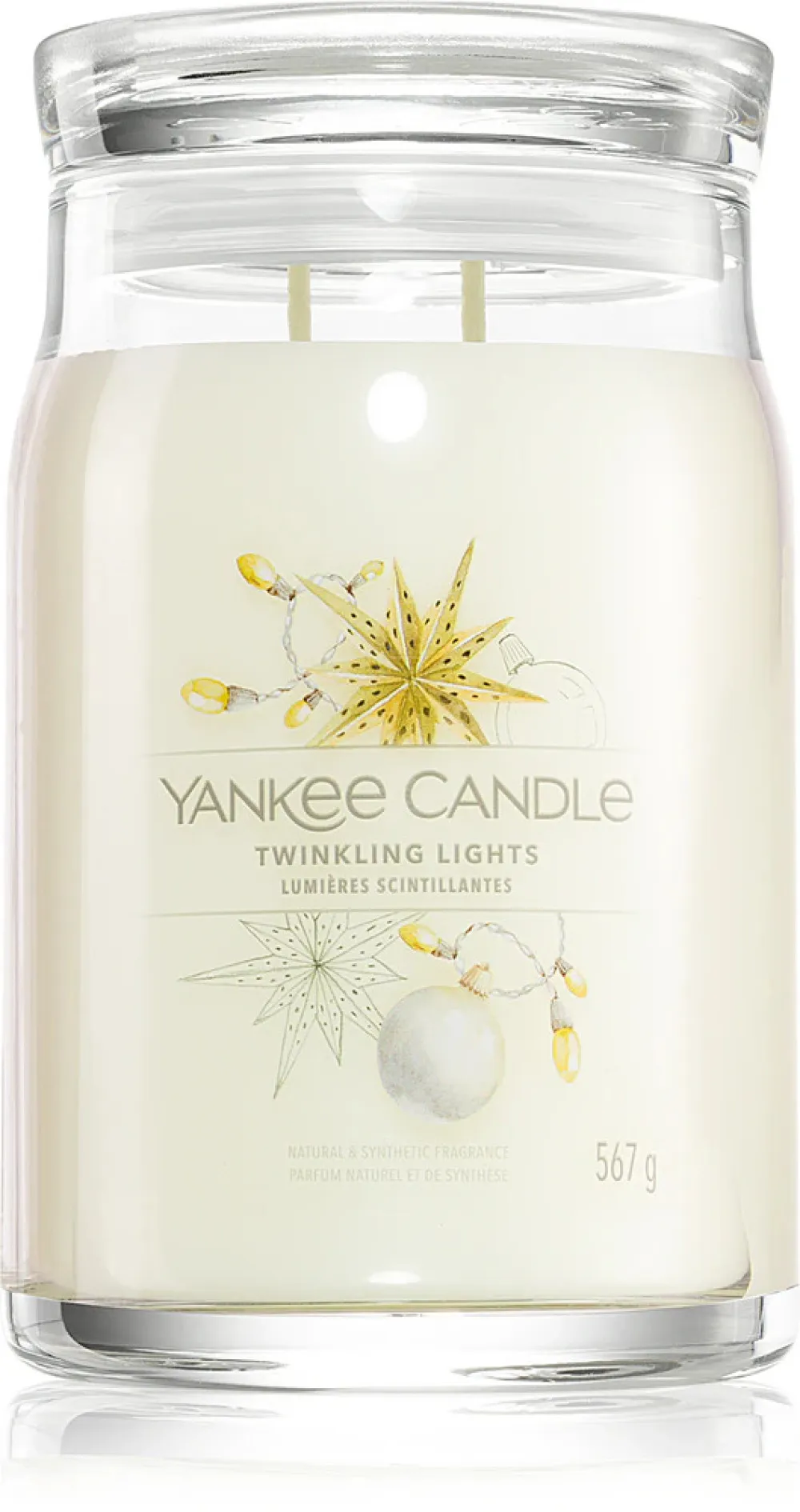 Twinkling Lights signature duża świeca 567 g