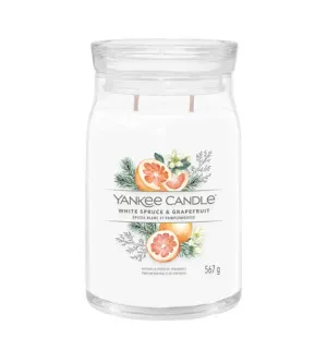 Yankee Candle White Spruce & Grapefruit świeca zapachowa duża 567 g