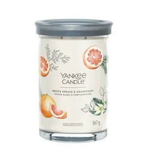 Yankee Candle White Spruce & Grapefruit signature tumbler duży 567 g
