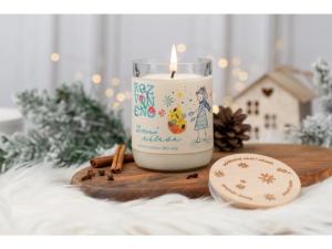 WINTER HOPE - naturalna świeca z BIO pomarańczą, goździkami i cynamonem, 300 ml