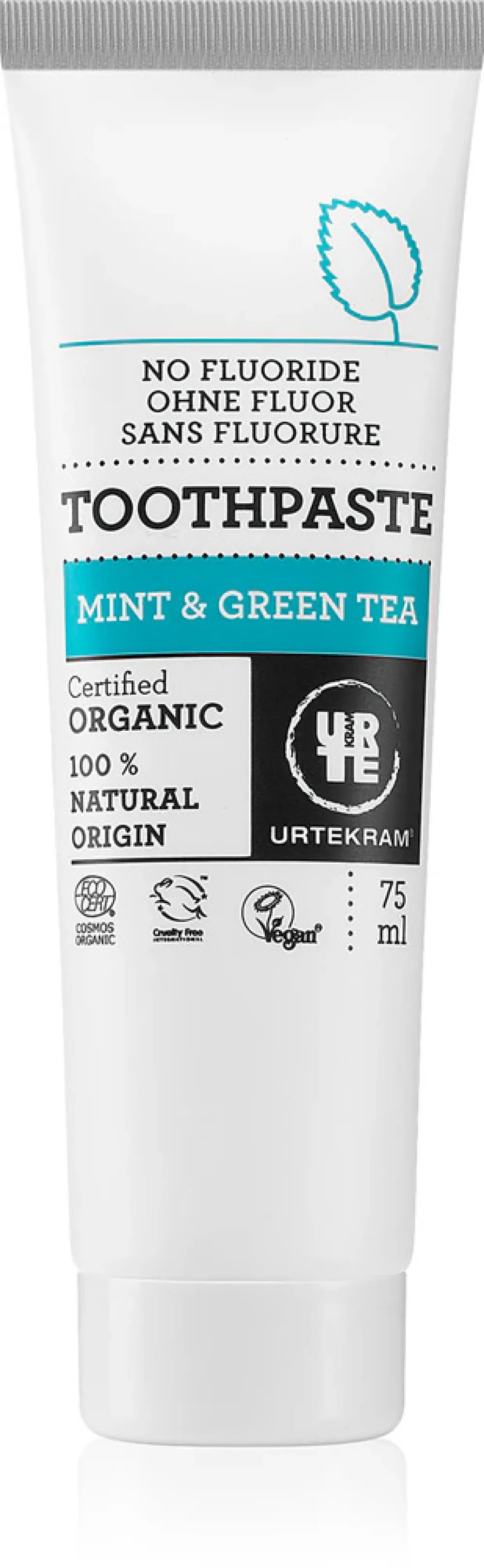 Urtekram Pasta do zębów zielona herbata i mięta 75ml BIO, VEG