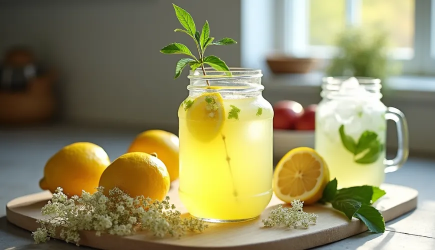 Bezowa lemoniada jest idealnym orzeźwieniem na słoneczne dni.