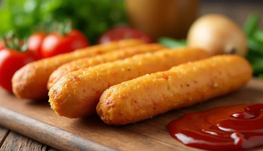 Corndog modna potrawa na domowe przyjęcia i pikniki