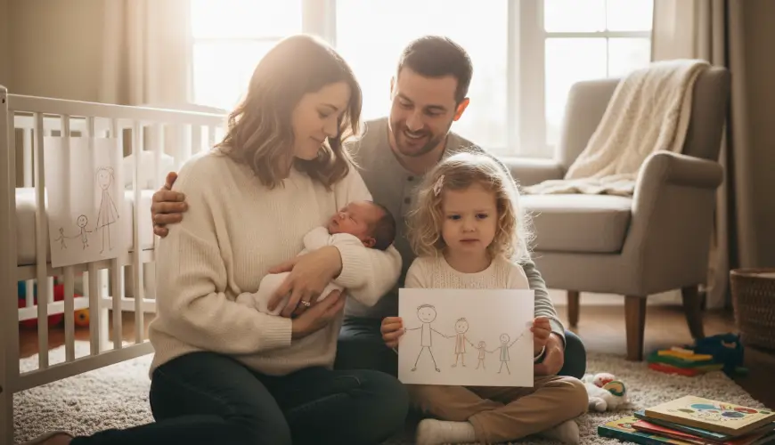 Jak przygotować starsze rodzeństwo na niemowlę